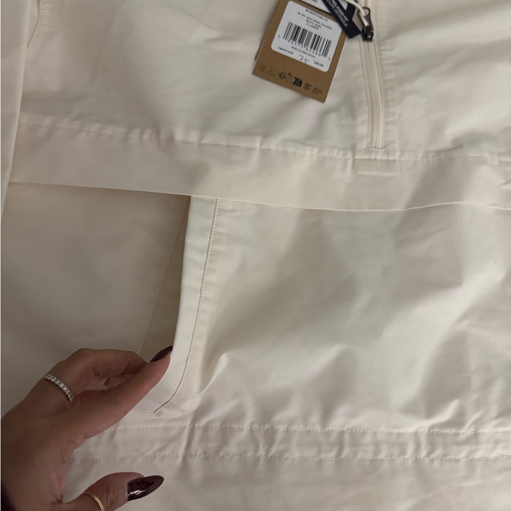 TNF Easy wind Pullover WHITE DUNE size XL - Picture 7 of 8